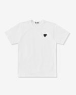 White T-Shirt Black Heart