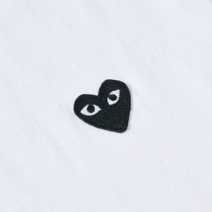 White T-Shirt Black Heart