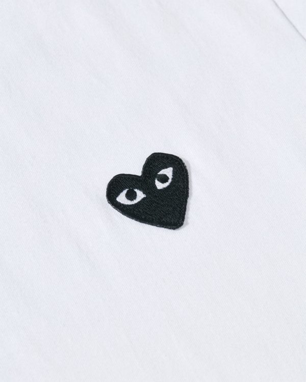 White T-Shirt Black Heart