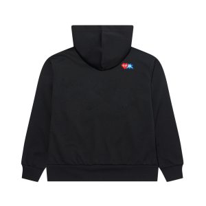 Hooded Zip Black Sweatshirt
