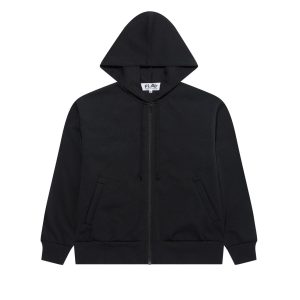 Hooded Zip Black Sweatshirt