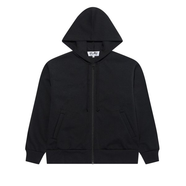 Hooded Zip Black Sweatshirt
