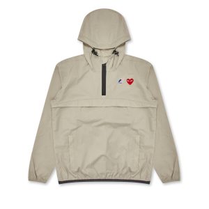 K-Way Half Zip Beige Jacket
