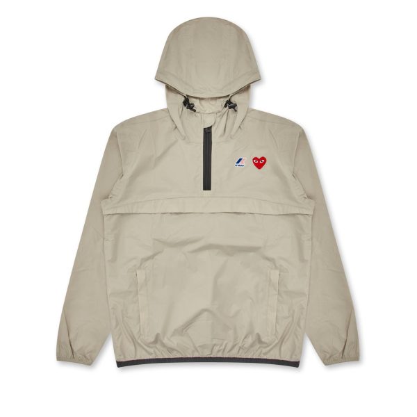 K-Way Half Zip Beige Jacket