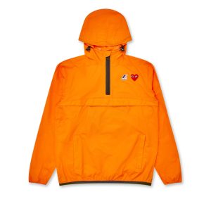 Orange K-Way Half Zip Jacket