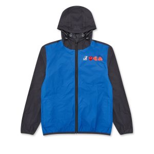 Blue Black K-Way Zip Jacket