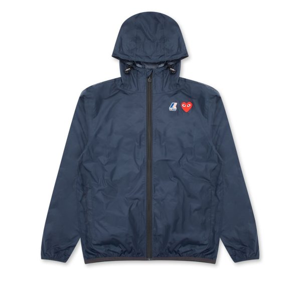 Navy K-Way Zip Jacket