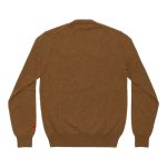 Men’s Lambswool V Neck Brown Sweater