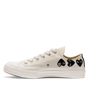 Multi Black Heart Chuck Taylor All Star '70 Low Beige Sneakers