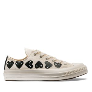 Multi Black Heart Chuck Taylor All Star '70 Low Beige Sneakers