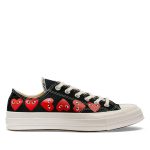 Multi Red Heart Chuck Taylor All Star '70 Low Black Sneakers