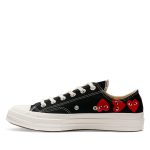 Multi Red Heart Chuck Taylor All Star '70 Low Black Sneakers