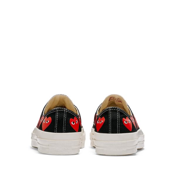 Multi Red Heart Chuck Taylor All Star '70 Low Black Sneakers