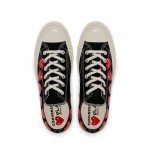 Multi Red Heart Chuck Taylor All Star '70 Low Black Sneakers