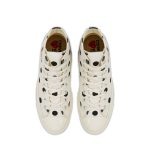 Polka Dot Red Heart Chuck Taylor All Star ’70 High White Sneakers
