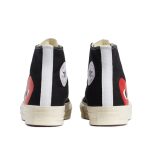 Red Heart Chuck Taylor All Star ’70 High Black Sneakers