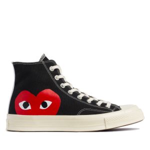 Red Heart Chuck Taylor All Star ’70 High Black Sneakers
