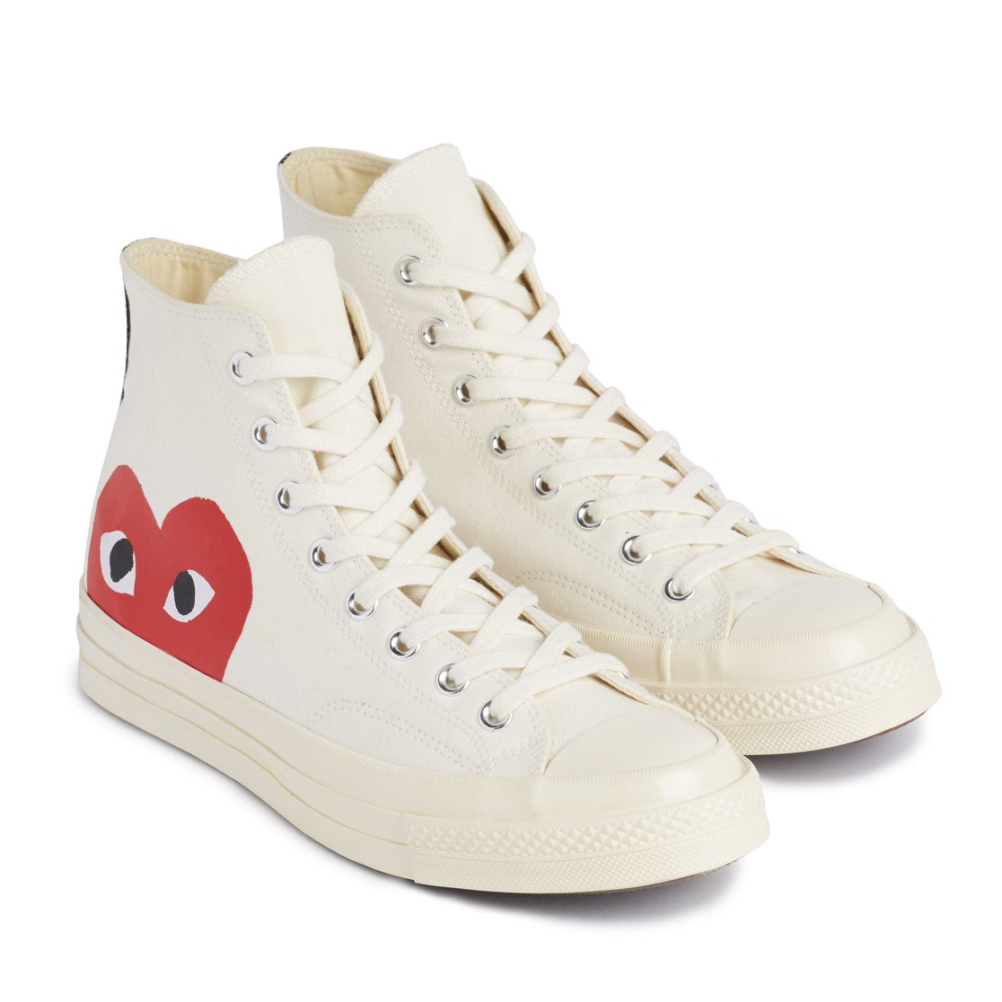 Red Heart Chuck Taylor All Star ’70 High White Sneakers