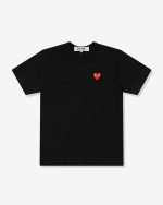 Black T-Shirt Black Red Heart