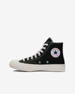 Red Small Heart All Star '70 High Sneakers Black