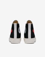 Red Small Heart All Star '70 High Sneakers Black
