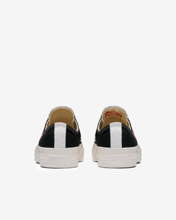 Red Small Heart All Star '70 Low Sneakers Black