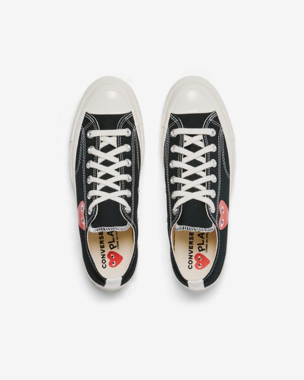 Red Small Heart All Star '70 Low Sneakers Black