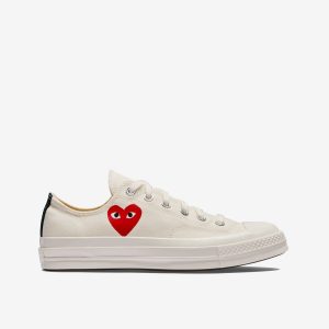 Red Small Heart All Star '70 Low Sneakers White