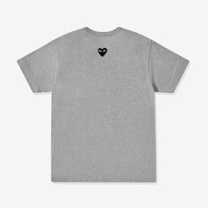 Unisex Reverse Black Heart Grey T-Shirt