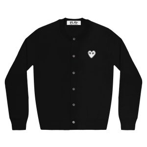 White Heart Women’s Black Cardigan