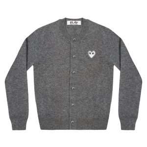White Heart Women’s Cardigan Grey Dark