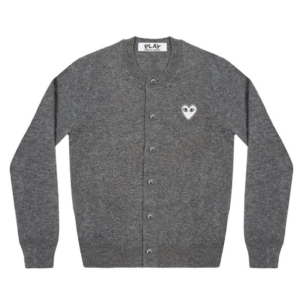 White Heart Women’s Cardigan Grey Dark