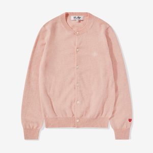 Women’s Lambswool Pink Cardigan