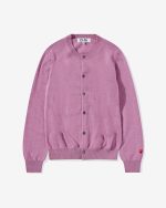 Women’s Lambswool Purple Cardigan
