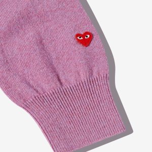 Women’s Lambswool Purple Cardigan