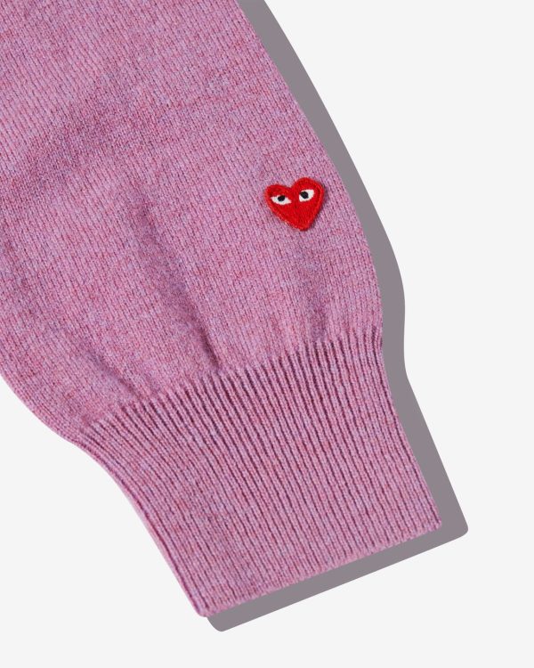 Women’s Lambswool Purple Cardigan