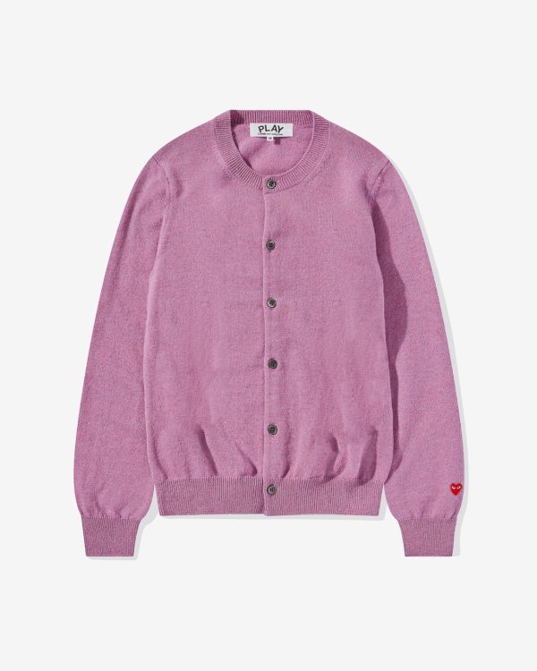 Women’s Lambswool Purple Cardigan